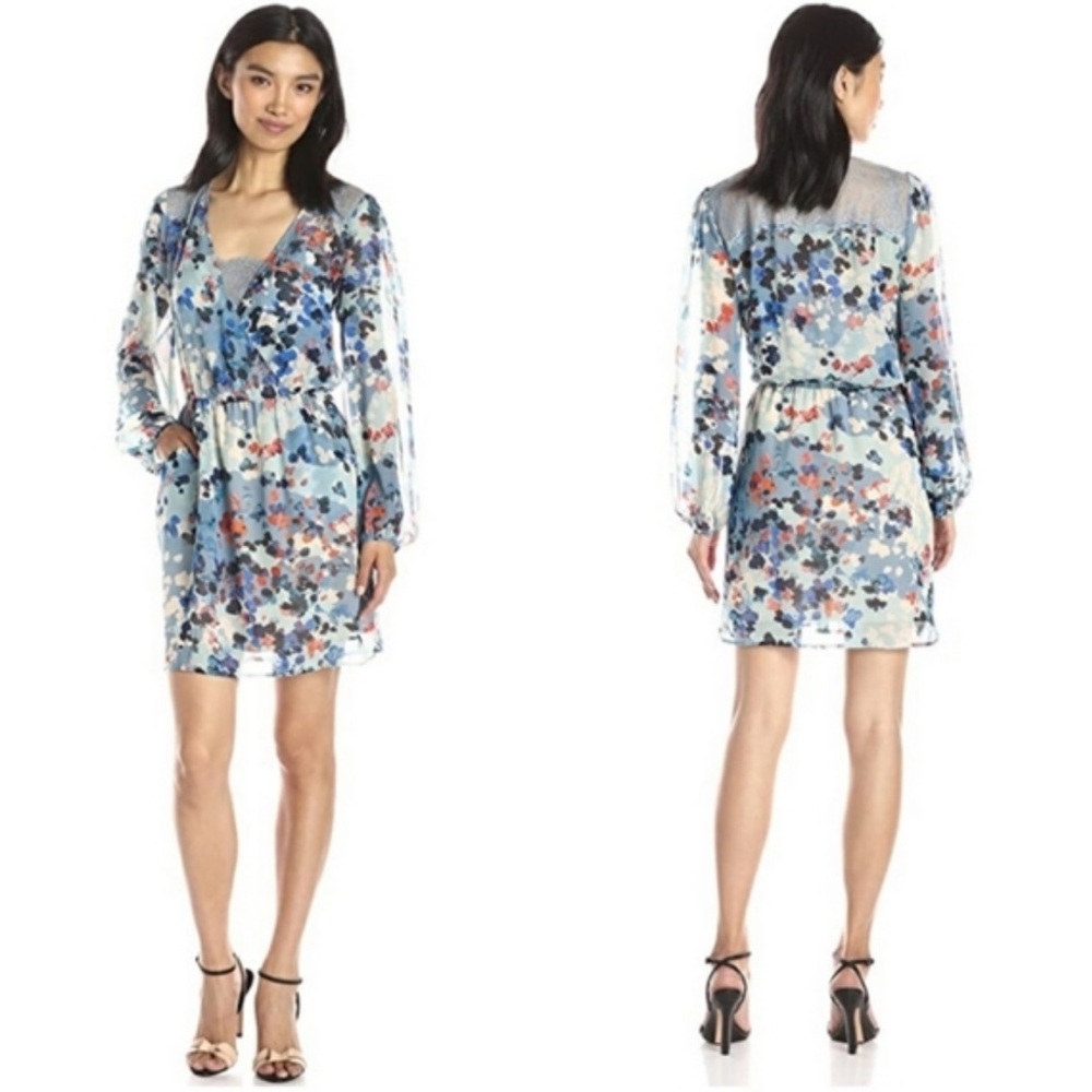 BCBG MAXAZARIA Adelynn Lace Insert Dress